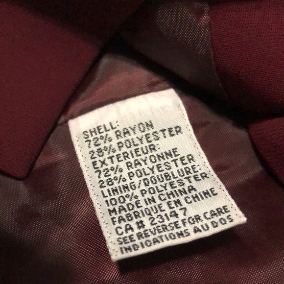 Talbots maroon short sleeve dress size 8 - Picture 7 of 7